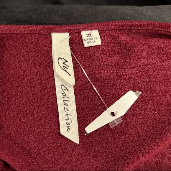 NY COLLECTION beautiful long bell sleeve embroidered blouse size XL - Picture 8 of 12